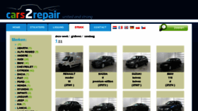 What Cars2repair.be website looked like in 2018 (6 years ago)