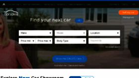 What Carsales.com website looked like in 2018 (5 years ago)