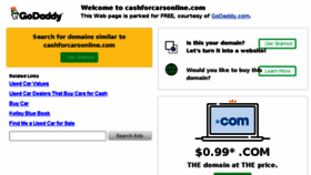 What Cashforcarsonline.com website looked like in 2018 (6 years ago)
