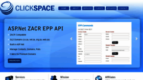 What Clickspace.co.za website looked like in 2018 (5 years ago)
