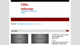 What Cebuinformer.com website looked like in 2018 (6 years ago)