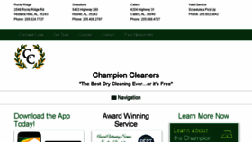 What Championcleaners.com website looked like in 2018 (5 years ago)