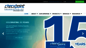 What Checkpointech.com website looked like in 2018 (6 years ago)