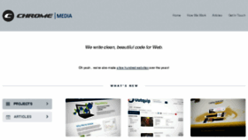 What Chromemedia.com website looked like in 2018 (6 years ago)
