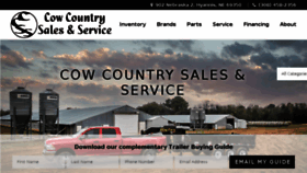 What Cowcountrytrailers.com website looked like in 2018 (6 years ago)