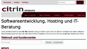 What Citrin.ch website looked like in 2018 (5 years ago)