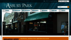 What Cityofasburypark.com website looked like in 2018 (5 years ago)