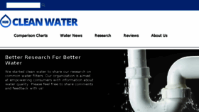 What Cleanwater.com website looked like in 2018 (6 years ago)