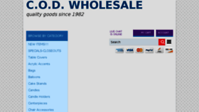 What Codwholesale.com website looked like in 2018 (6 years ago)