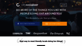 What Citysocialising.com website looked like in 2018 (6 years ago)