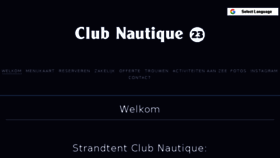 What Clubnautique.nl website looked like in 2018 (5 years ago)