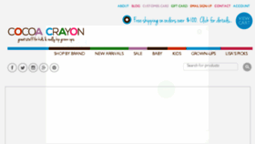 What Cocoacrayon.com website looked like in 2018 (7 years ago)