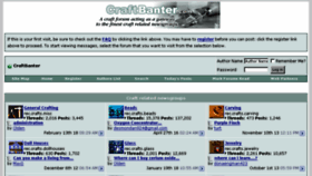 What Craftbanter.com website looked like in 2018 (5 years ago)