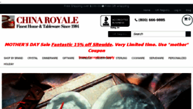 What Chinaroyale.com website looked like in 2018 (6 years ago)