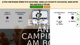 What Campingplatz-iriswiese.de website looked like in 2018 (6 years ago)