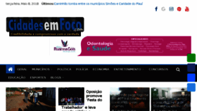 What Cidadesemfoco.com website looked like in 2018 (5 years ago)