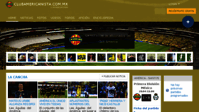 What Clubamericanista.com.mx website looked like in 2018 (5 years ago)
