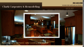 What Clarkcarpentryremodeling.com website looked like in 2018 (6 years ago)