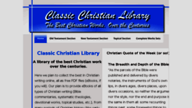 What Classicchristianlibrary.com website looked like in 2018 (6 years ago)