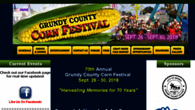 What Cornfestival.org website looked like in 2018 (6 years ago)