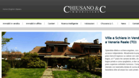 What Chiusano.com website looked like in 2018 (6 years ago)