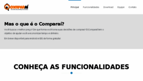 What Comparai.com.br website looked like in 2018 (6 years ago)