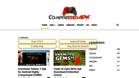 What Compressedapk.com website looked like in 2018 (5 years ago)