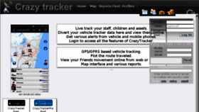 What Crazytracker.com website looked like in 2018 (5 years ago)