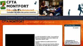 What Cfta-montfort.fr website looked like in 2018 (6 years ago)