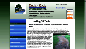 What Cedarrockenvironmental.com website looked like in 2018 (6 years ago)