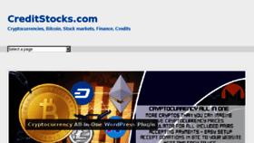 What Creditstocks.com website looked like in 2018 (6 years ago)