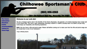What Chilhoweesportsmansclub.com website looked like in 2018 (5 years ago)