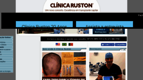 What Clinicaruston.com.br website looked like in 2018 (5 years ago)