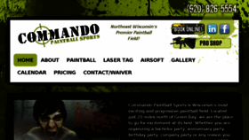 What Commandopaintballsports.com website looked like in 2018 (6 years ago)