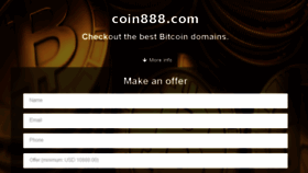 What Coin888.com website looked like in 2018 (5 years ago)