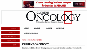 What Current-oncology.com website looked like in 2018 (6 years ago)