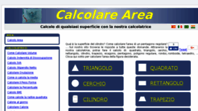 What Calcoloarea.it website looked like in 2018 (5 years ago)