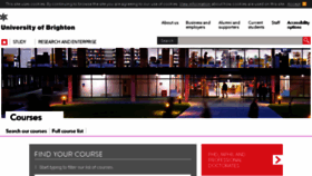 What Courses.brighton.ac.uk website looked like in 2018 (6 years ago)