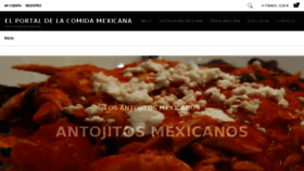 What Cocinamexicana.es website looked like in 2018 (6 years ago)