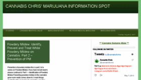 What Cannabischris.com website looked like in 2018 (5 years ago)