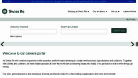 What Careers.swissre.com website looked like in 2018 (5 years ago)
