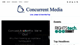 What Concurrentmedia.com website looked like in 2018 (5 years ago)