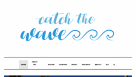 What Catchthewavewithsam.com website looked like in 2018 (6 years ago)