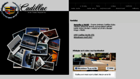 What Cadillac.cz website looked like in 2018 (6 years ago)