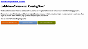 What Codebluesoftware.com website looked like in 2018 (7 years ago)