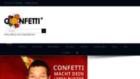 What Confetti.de website looked like in 2018 (6 years ago)