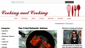 What Cookingandcooking.com website looked like in 2018 (5 years ago)