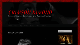 What Crimsonkimono.com website looked like in 2018 (6 years ago)