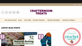 What Crafternoontreats.com website looked like in 2018 (6 years ago)