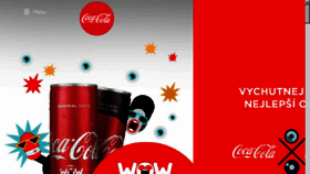 What Coca-cola.cz website looked like in 2018 (6 years ago)